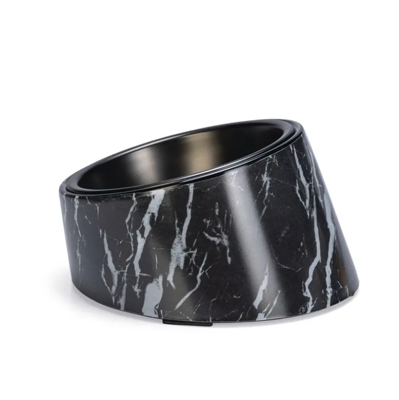 Designed by Lotte melamin katteskål Vita, sort