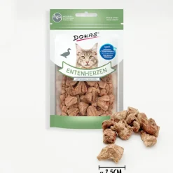 Doka's frysetørrede andehjerter til katte