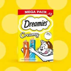 Dreamies Creamy Snacks med kylling og laks
