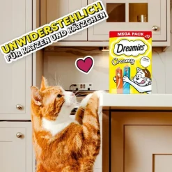 Dreamies Creamy Snacks med kylling og laks
