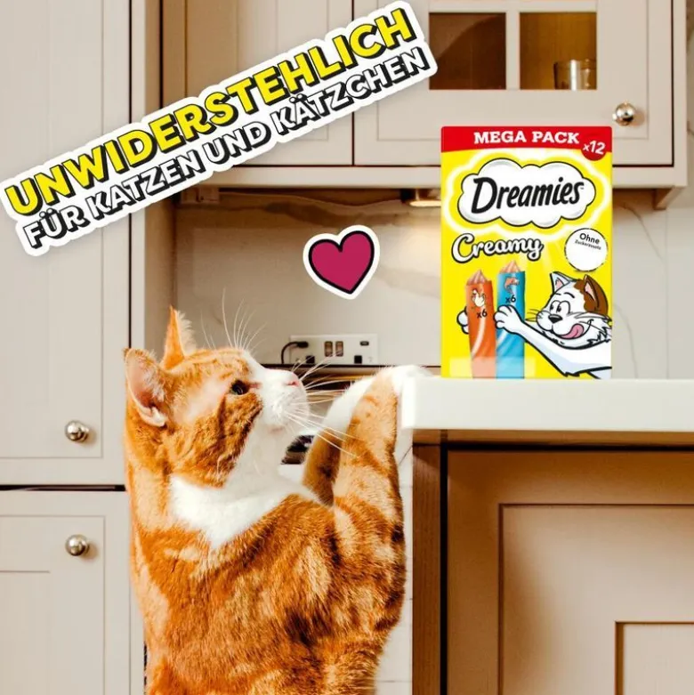 Dreamies Creamy Snacks med kylling og laks