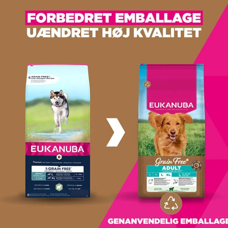 Eukanuba Grain Free Adult Large med lam