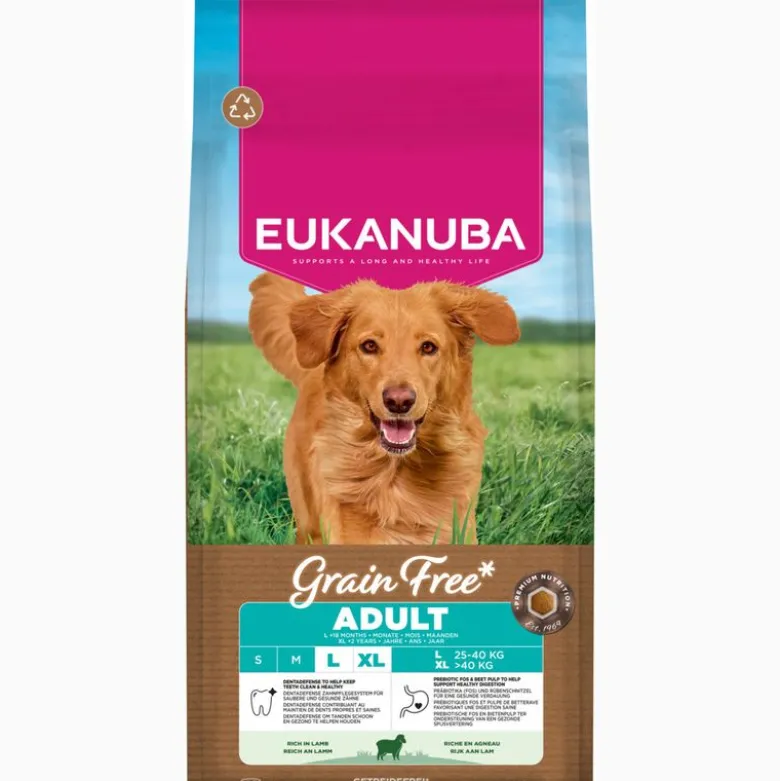 Eukanuba Grain Free Adult Large med lam