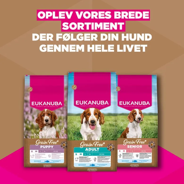 Eukanuba Grain Free Adult Small & Medium med havfisk