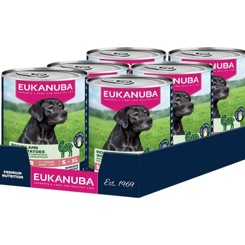 Eukanuba Senior Rig på lam med kartofler