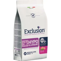 Exclusion hundefoder med gris & ærter