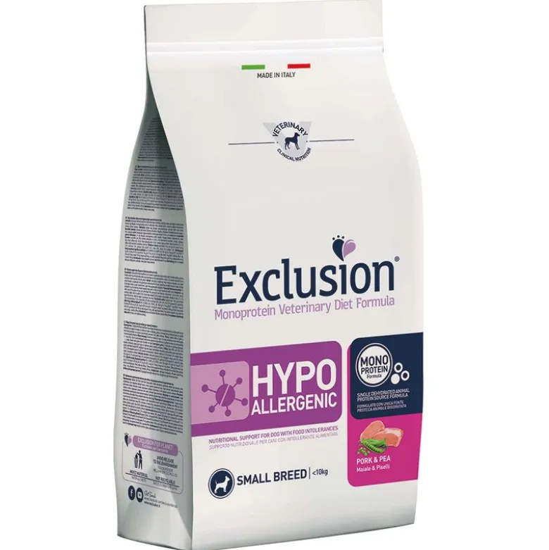 Exclusion Hypoallergenic Small Breed med gris & ærter