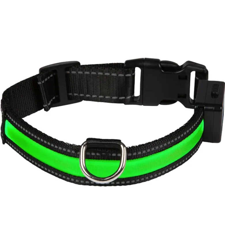 Eyenimal LED-Lyshalsbånd - grøn