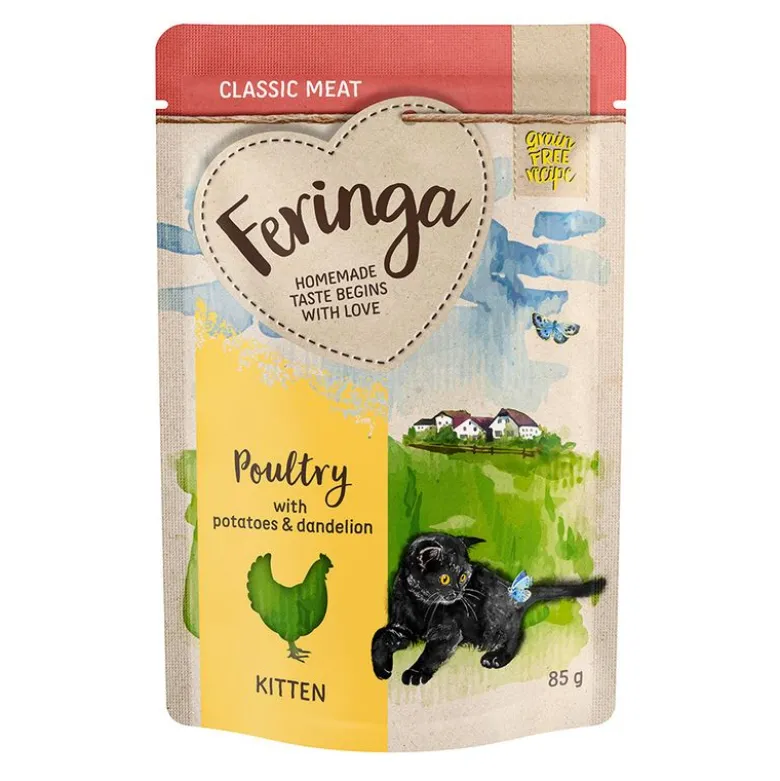 Feringa Classic Meat Menu Kitten Portionspose 12 x 85 g