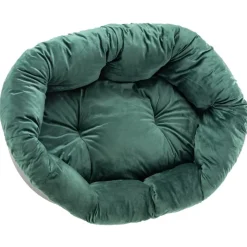 Ferplast hundekurv Siesta Deluxe sort med betræk Sofà grøn velour