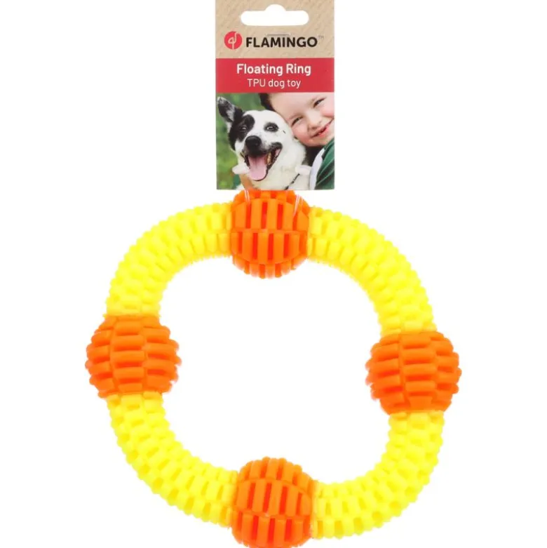 Flamingo hundelegetøj Lipa ring med bolde