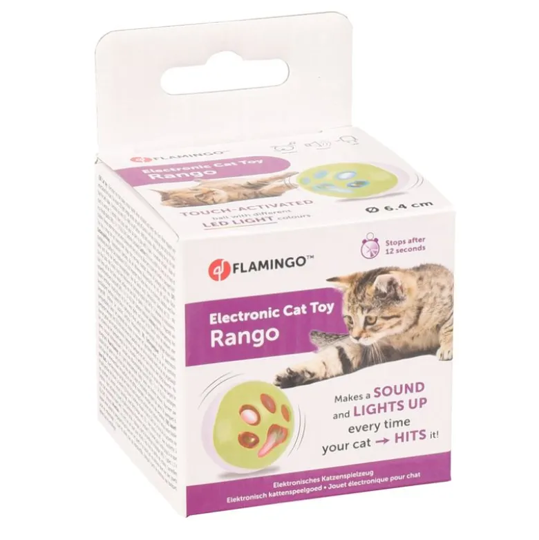 Flamingo LED-spillebold Rango til katte