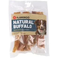 Flamingo natural snack bøffelhalsbånd