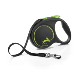 flexi Black Design sele snor grøn, 5 m