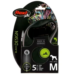 flexi Black Design snorline sort, 5 m