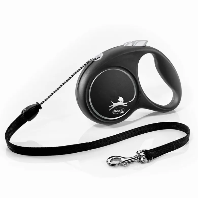 flexi Black Design snorline sort, 5 m