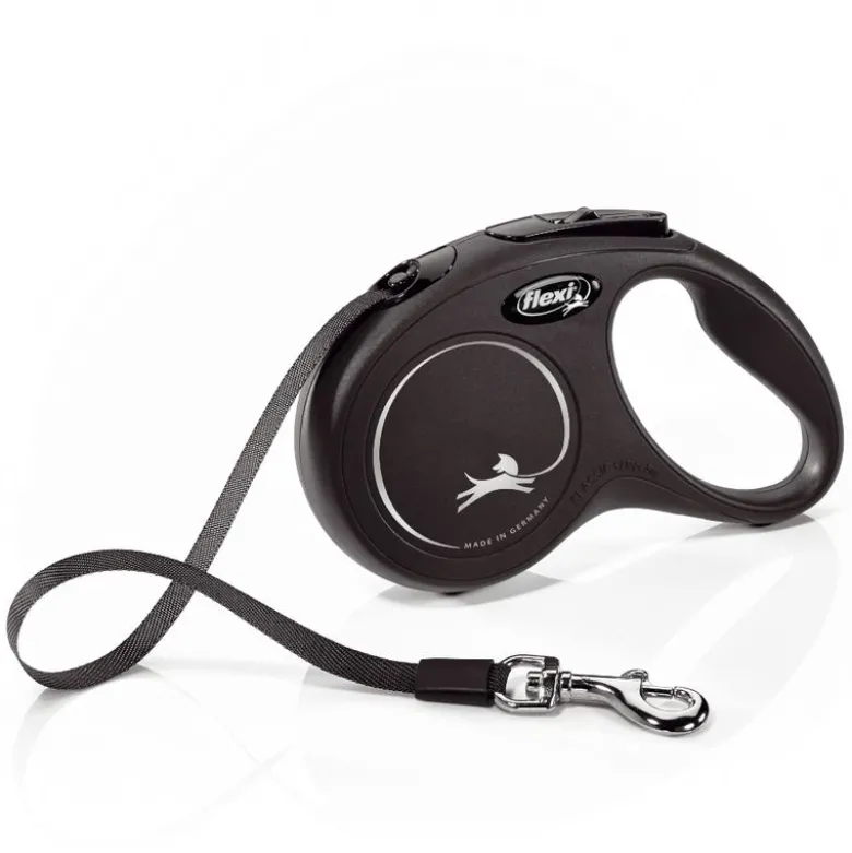 flexi New Classic båndline S, sort - 5 m