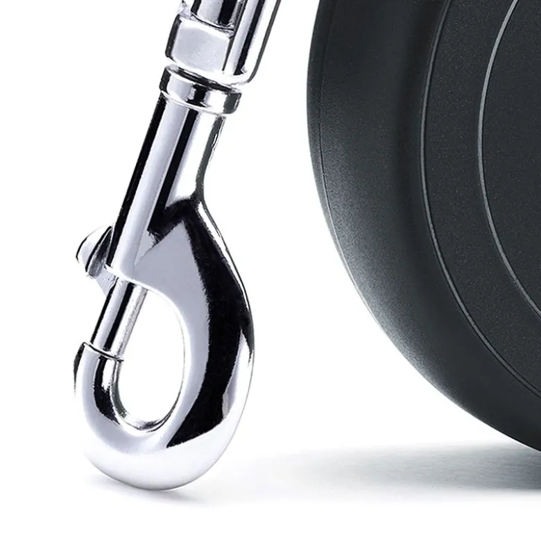 flexi New Classic snorline M sort, 8 m, <20 kg