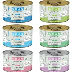 GRAU Adult kornfri dåser 6 x 200 g