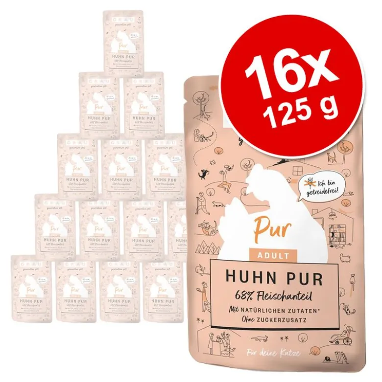 GRAU Adult kornfri portionsposer 16 x 125 g