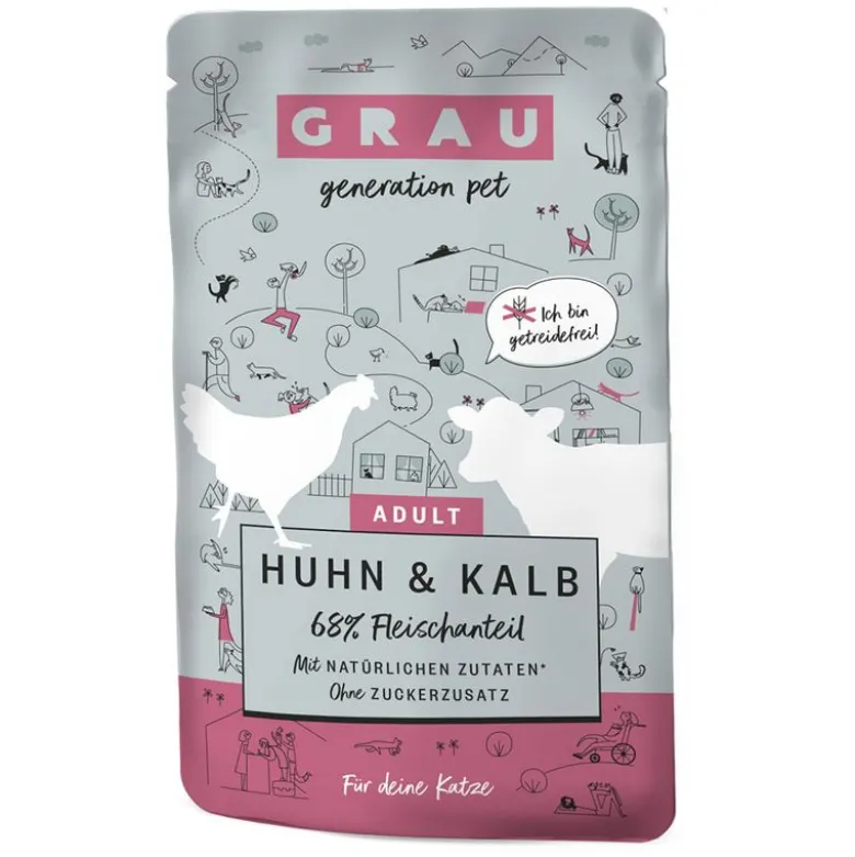 GRAU Adult kornfri portionsposer 16 x 125 g