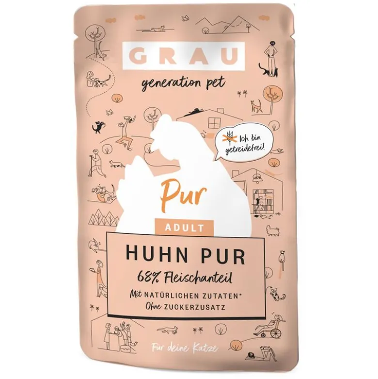 GRAU Adult kornfri portionsposer 16 x 125 g