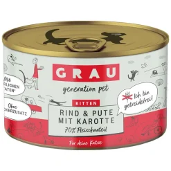 GRAU Kitten kornfri dåser 12 x 200 g