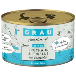 GRAU Kitten kornfri dåser 6 x 200 g