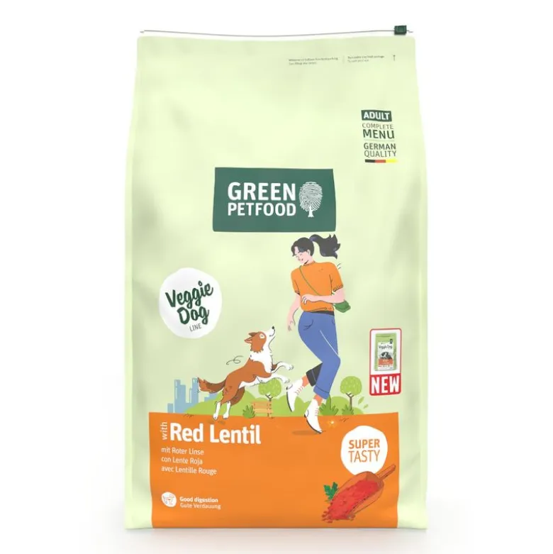Green Petfood Veggie Dog med røde linser