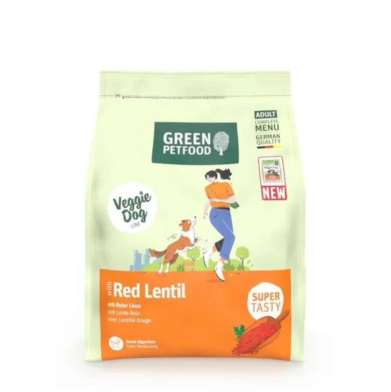 Green Petfood Veggie Dog med røde linser