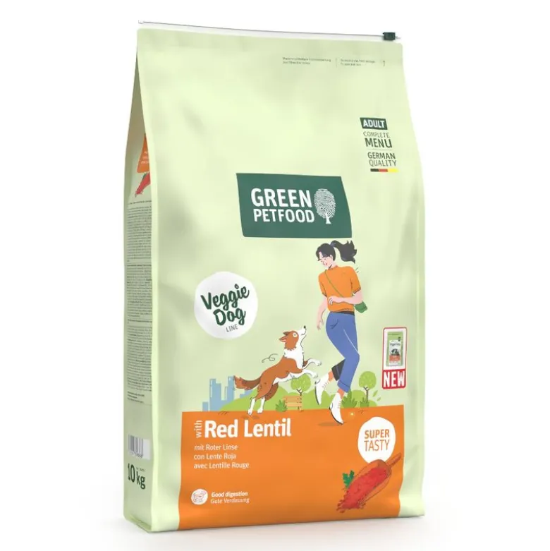 Green Petfood Veggie Dog med røde linser