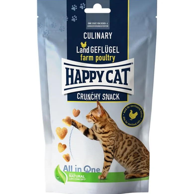 Happy Cat Culinary Crunchy Snack Land Fjerkræ