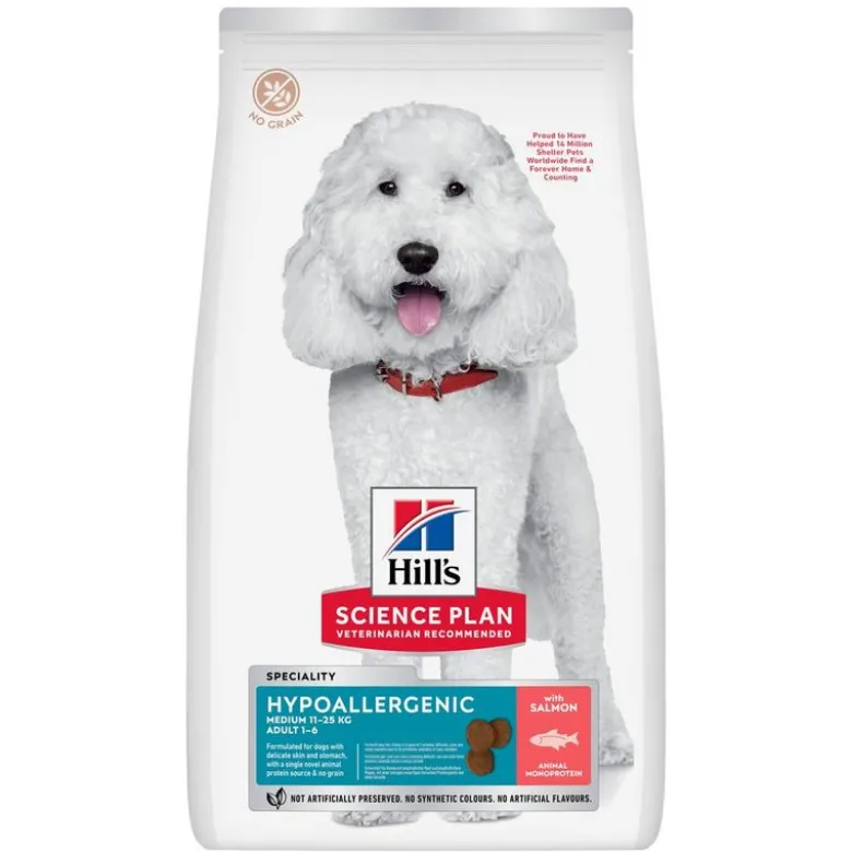 Hill's Science Plan Hypoallergenic Adult Medium med laks