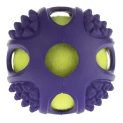 Hundelegetøj Gummi-tennisbold 2i1