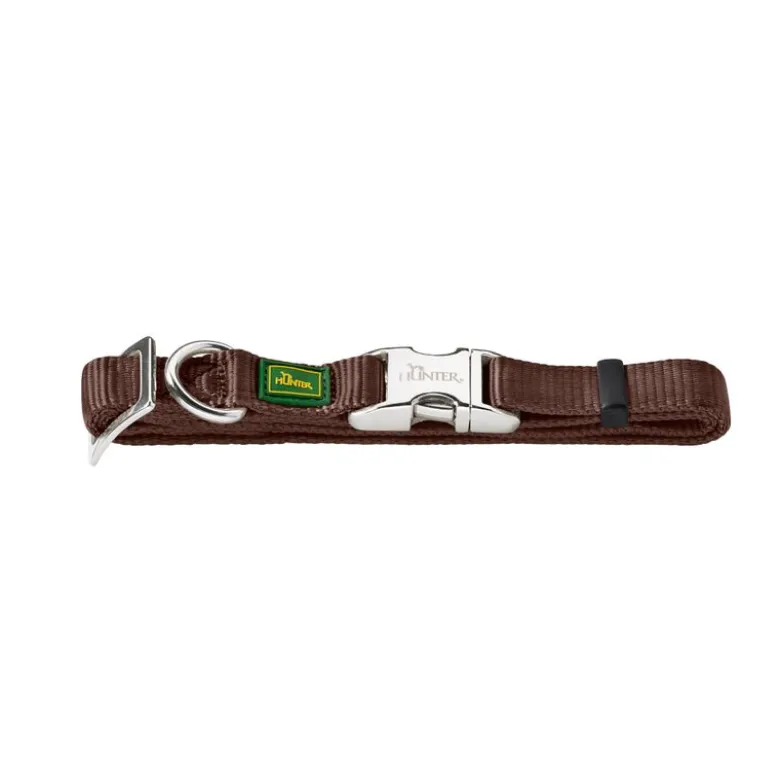HUNTER halsbånd Vario Basic Alu-Strong, brun