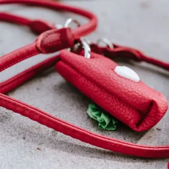 HUNTER justerbar hundesnor Round & Soft Love, rød