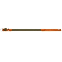 HUNTER-krave Wolmar BioThane® x læder, khaki/orange