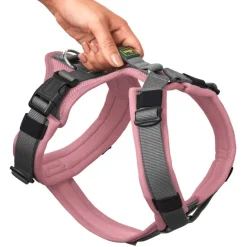 HUNTER Maldon sele - dusky pink/grå