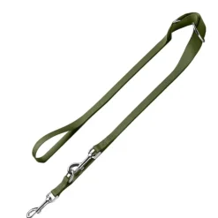 HUNTER Sæt: Halsbånd + hundesnor London, olivengrøn