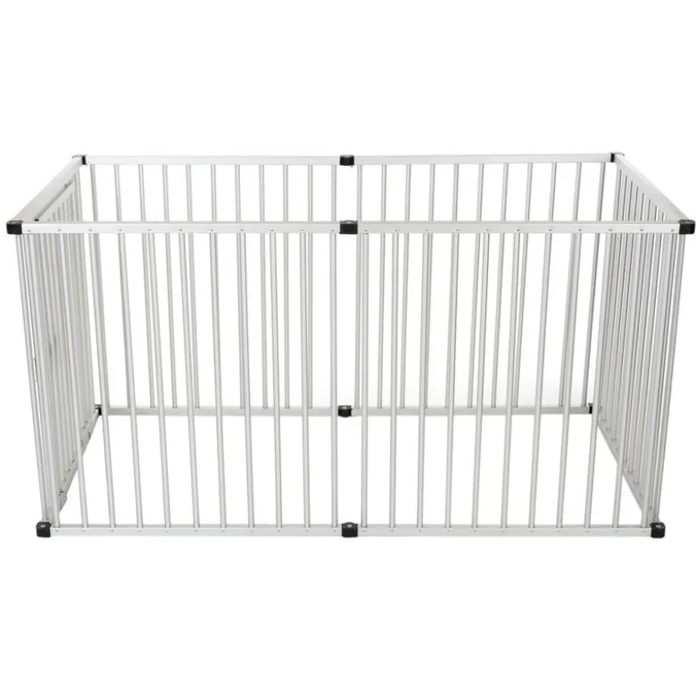 Hvalpeløbegård af aluminium