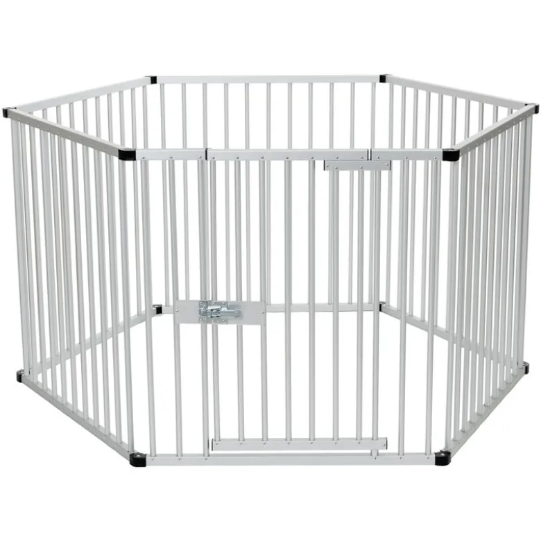 Hvalpeløbegård af aluminium