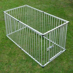 Hvalpeløbegård af aluminium
