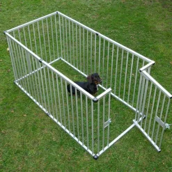 Hvalpeløbegård af aluminium