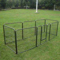 Hvalpeløbegård af metal