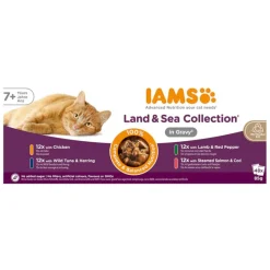 IAMS Advanced Nutrition Senior 7+ Land & Sea Collection i sauce