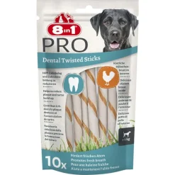 8in1 Pro Dental Twisted Sticks til små hunde kylling