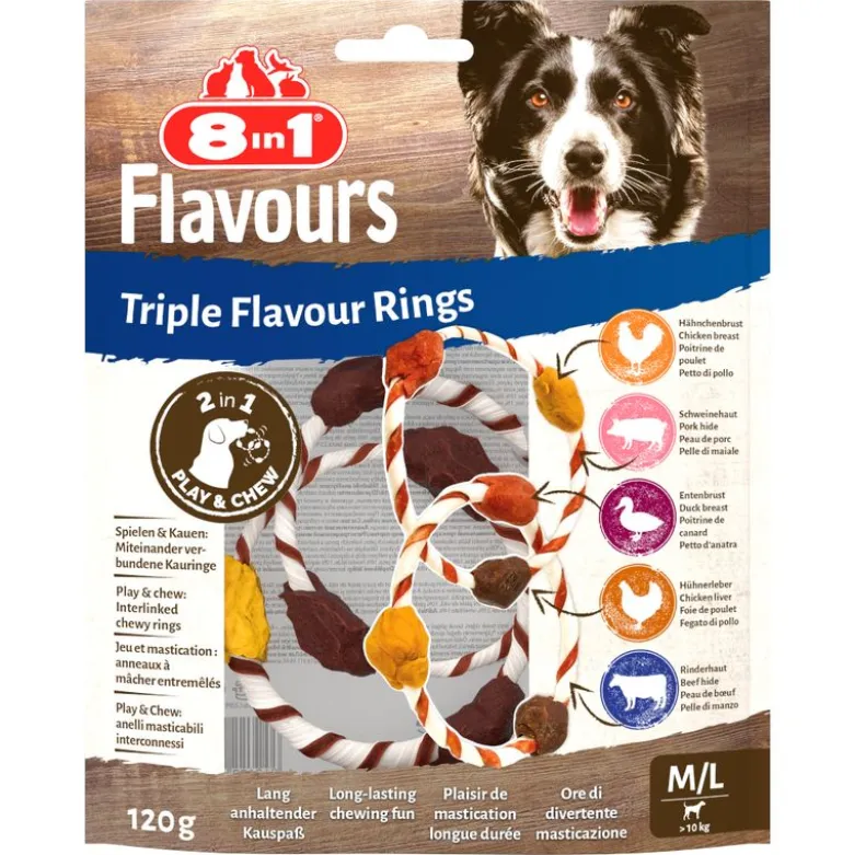 8in1 Ringe med Triple Flavour