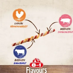 8in1 Triple Flavour Twisted tyggepind