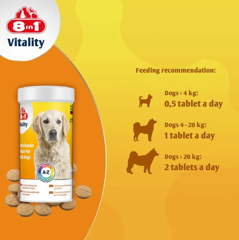 8in1 Vitality Multivitamintabletter Adult
