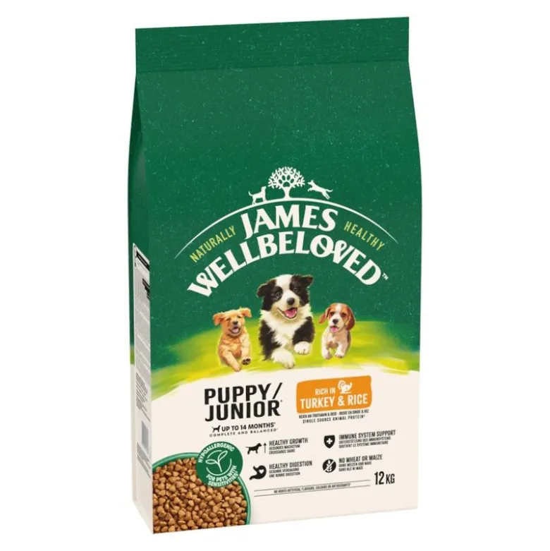 James Wellbeloved Junior Dog Hypoallergenic Kalkun & Ris